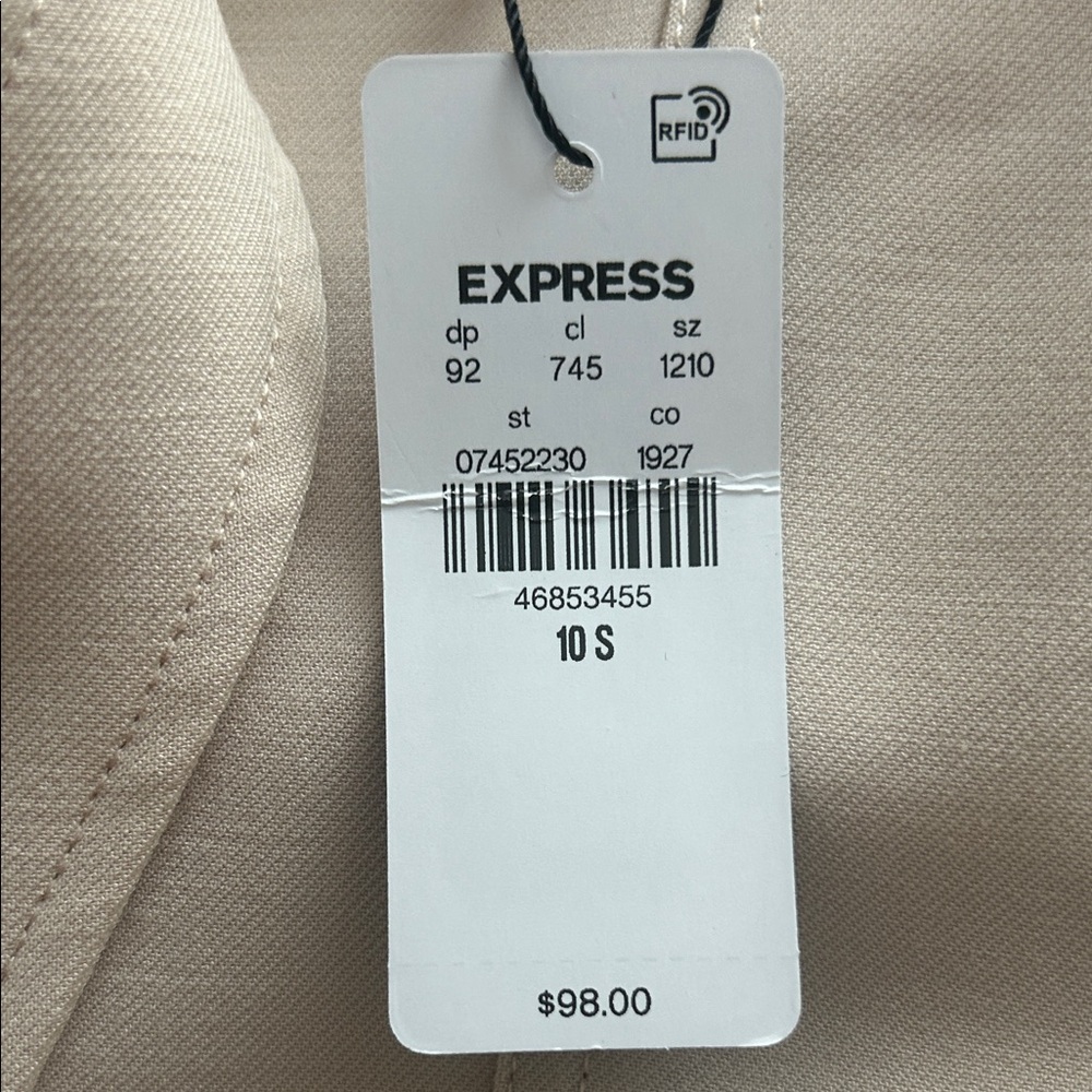 Express Beige Ankle Cargo Pants - Picture 9 of 9